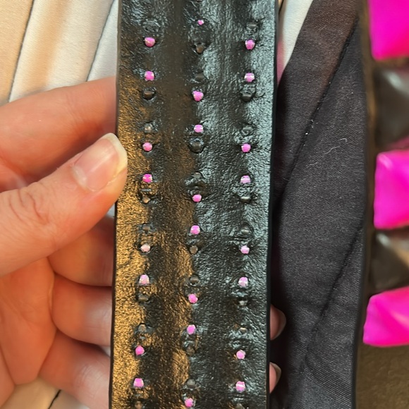 NWOT! Funk Plus Leather Pyramid Stud Belt main image 4
